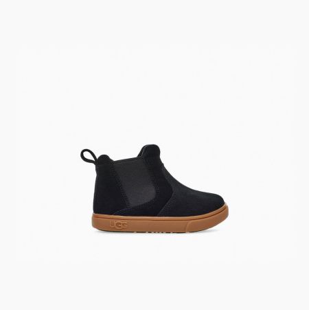 UGG Hamden II Black Chelsea Boots for Toddlers (MAUV90541)